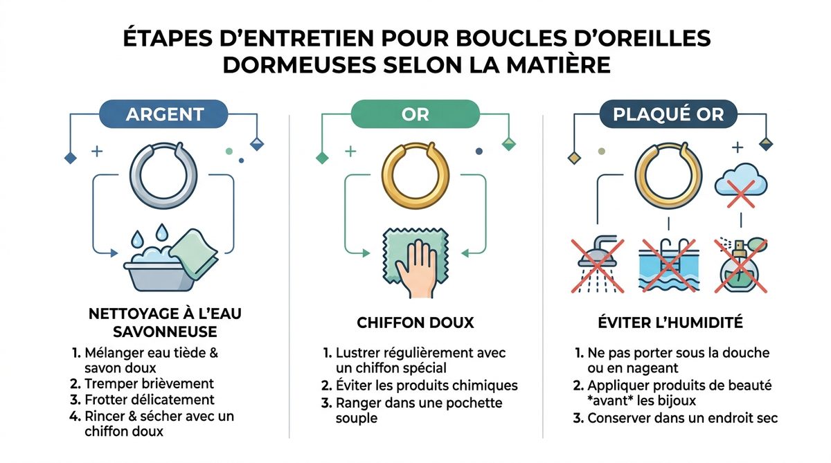 boucles d'oreilles dormeuses — image 2