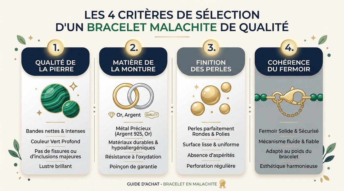 bracelet malachite — image 2