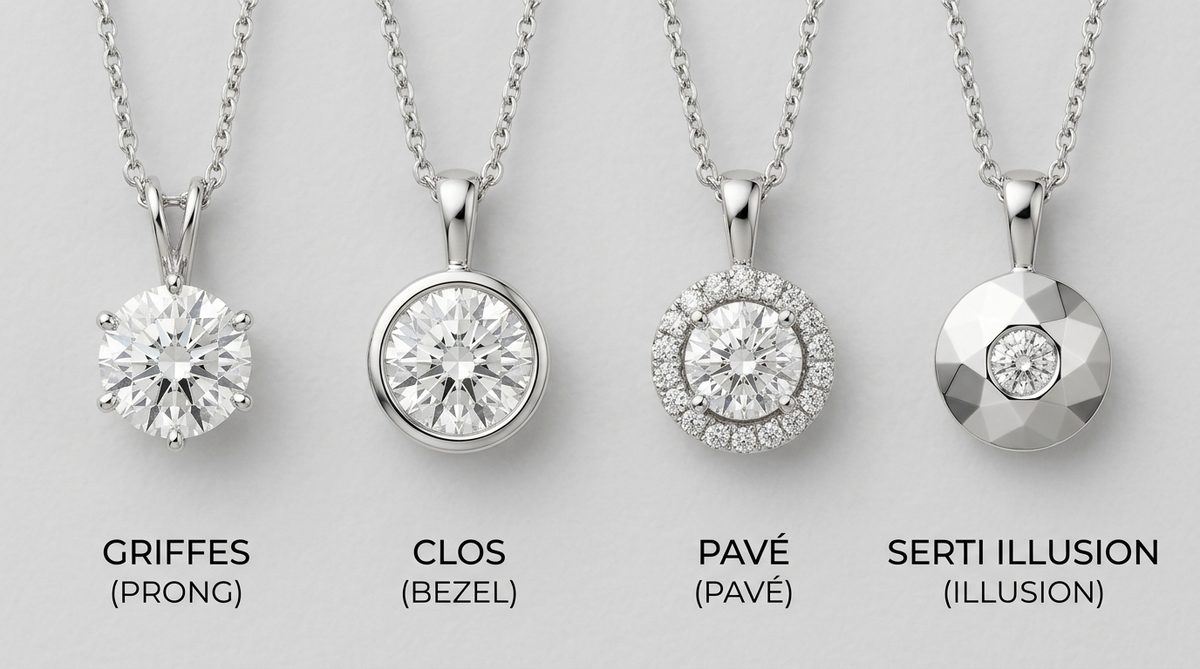 diamant en pendentif — image 1
