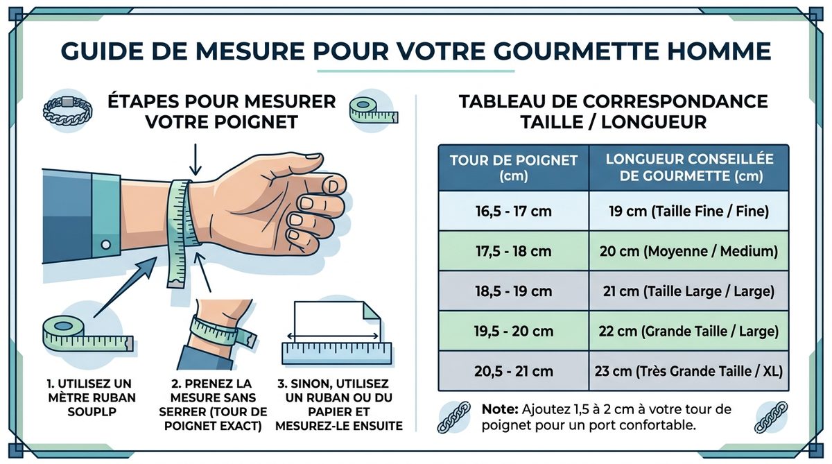 gourmette en argent pour homme — image 2