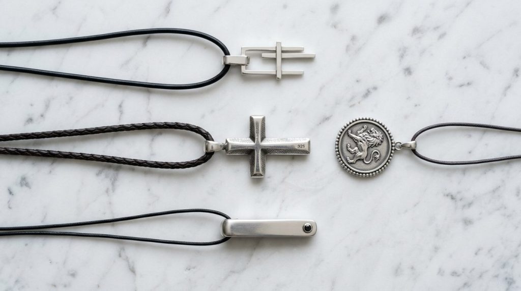 Pendentif argent homme : collection exclusive et tendance